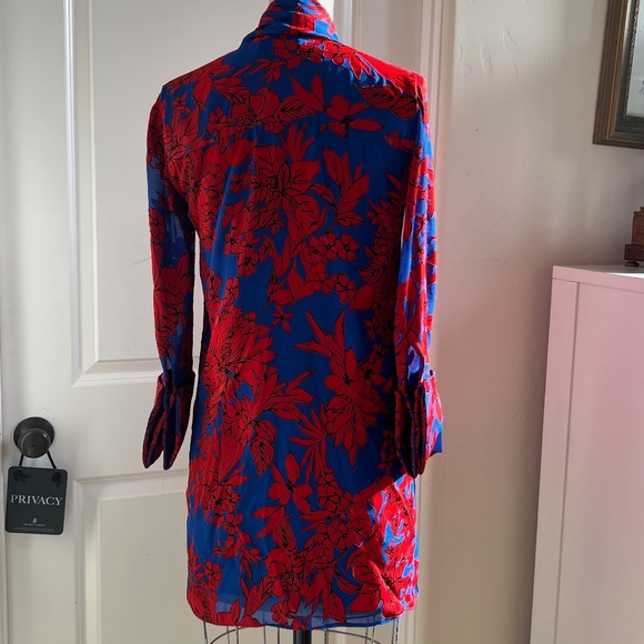 Alice and Olivia Silk Burn Out Dress - Picture 8 of 8